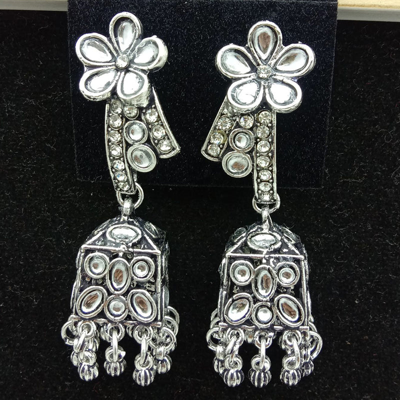 SP Jewellery Oxidised Plated Jhumki Earrings