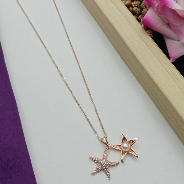 SP Jewellery Rose Gold Plated Chain Pendant