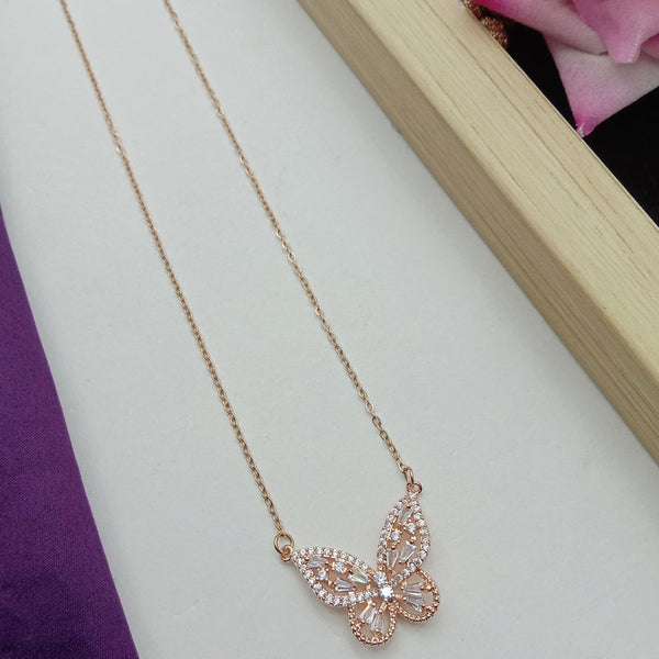 SP Jewellery Rose Gold Plated Chain Pendant