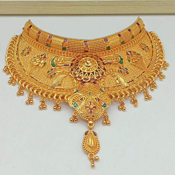 SP Jewellery Gold Plated Choker Necklace Set