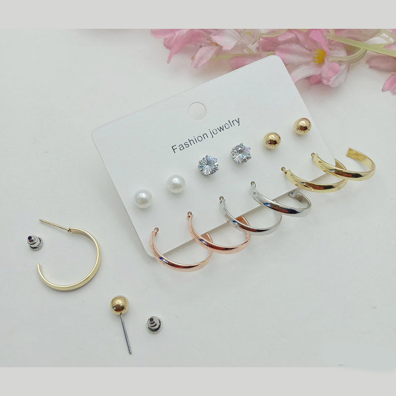 SP Jewellery Hoop Earrings Combo