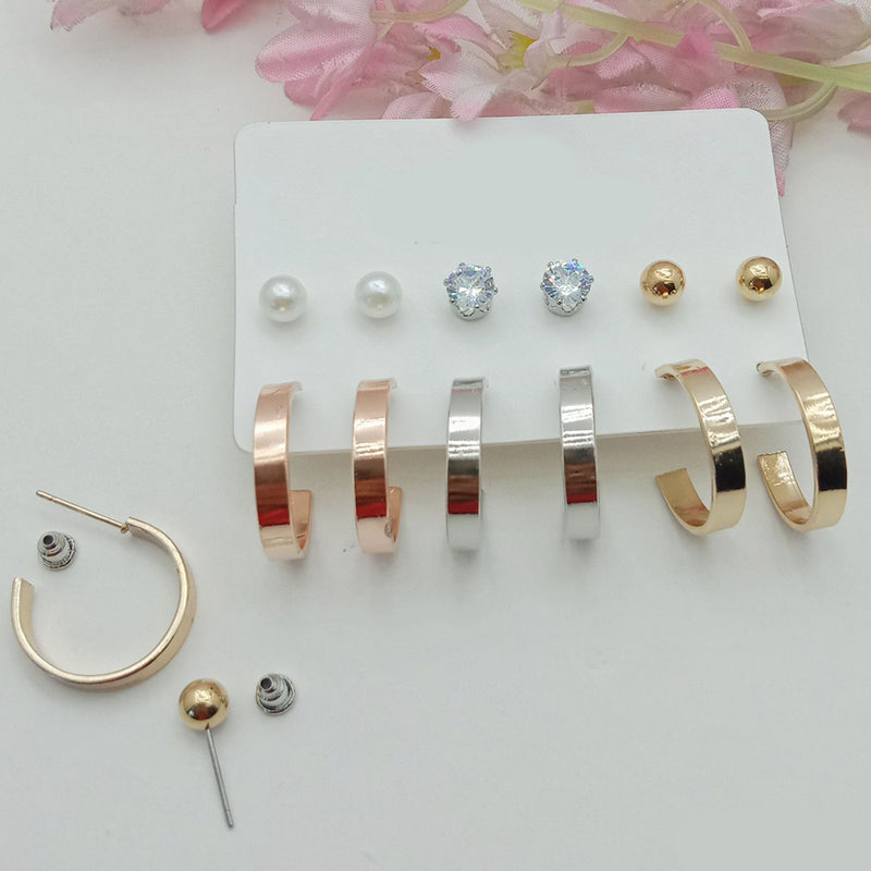 SP Jewellery Hoop Earrings Combo