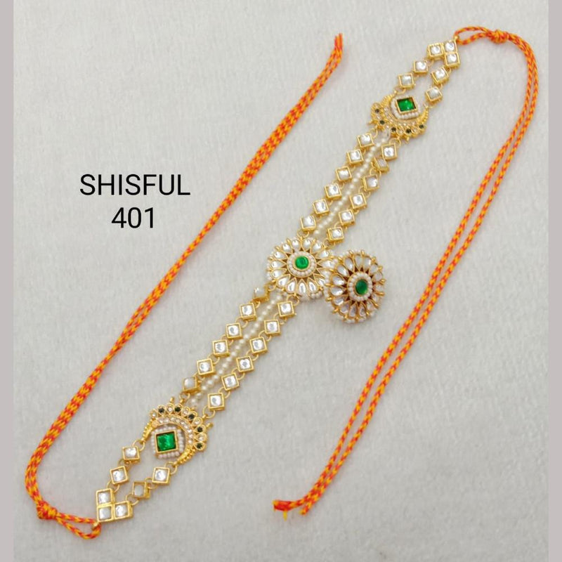 SP Jewellery Kundan Stone Gold Plated Sheeshphool