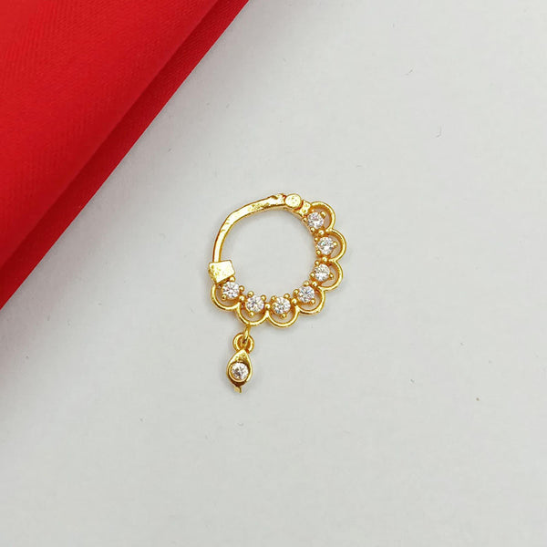 SP Jewellery Gold Plated Austrian Stone Nose Ring