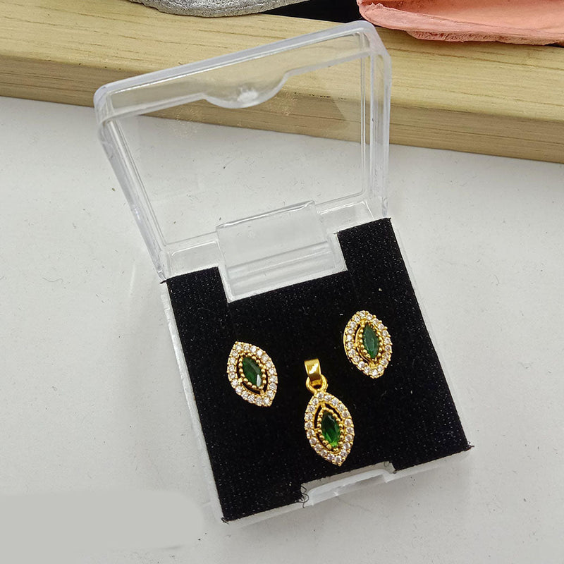 SP Jewellery Gold Plated Austrian Stone Pendant Set