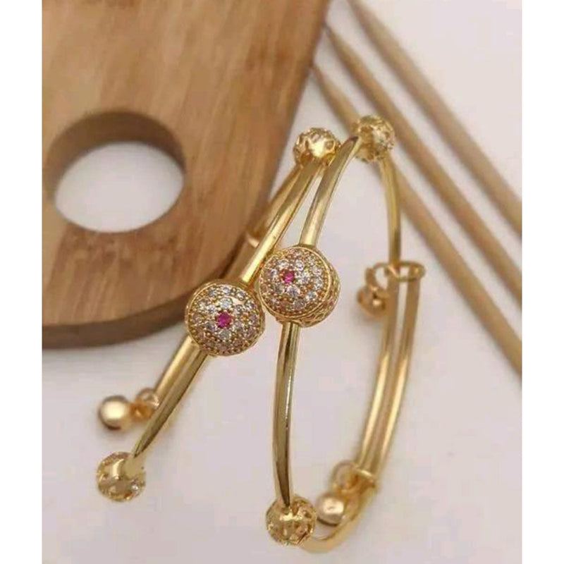 SP Jewellery Gold Plated Austrian Stone Bangle Set