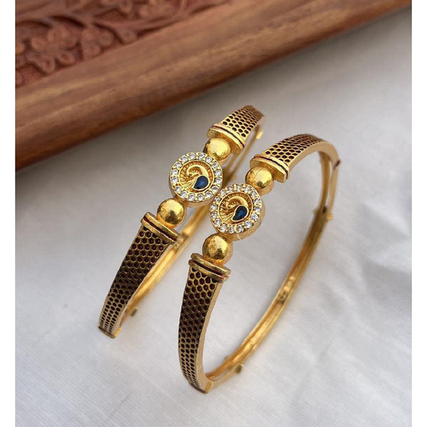 SP Jewellery Gold Plated Austrian Stone Bangle Set