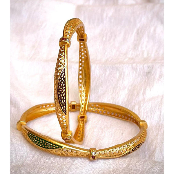 SP Jewellery Gold Plated Bangle Set