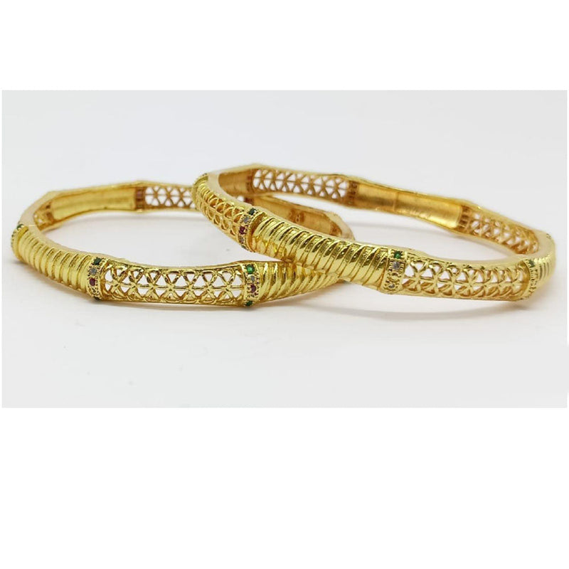 SP Jewellery Gold Plated Austrian Stone Bangle Set