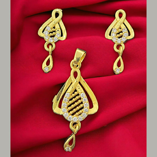 SP Jewellery Gold Plated Austrian Stone Pendant Set