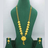 Mahavir Forming Look Gold Plated Long Necklace Set