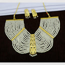 Mahavir Traditional Gold Forming Look Pearl Choker Necklace Set (Pack of 6)