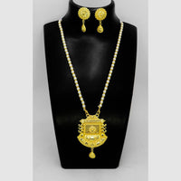 Mahavir Traditional Gold Forming Look Pearl Long Necklace Set (Pack of 6)