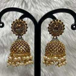 Infinity Jewels Gold Plated Jhumki Earrings