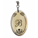 Urthn Alphabet B" Shell Pendant