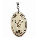 Urthn Alphabet C" Shell Pendant