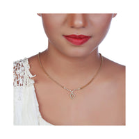 Urthn Austrian Stone Gold Plated Necklace Set With Bracelet (Pack Of 6)