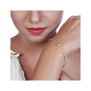 Urthn Austrian Stone Gold Plated Necklace Set With Bracelet (Pack Of 6)