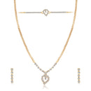 Urthn Austrian Stone Gold Plated Necklace Set With Bracelet (Pack Of 6)