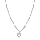 Urthn Austrian Stone Silver Plated Necklace Set With Bracelet (Pack Of 6)
