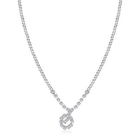 Urthn Austrian Stone Silver Plated Necklace Set With Bracelet (Pack Of 6)