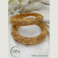 Jewel Addiction Copper Gold Plated Bangles Set