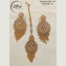 Jewel Addiction Copper Gold Plated Earrings With Mangtikka