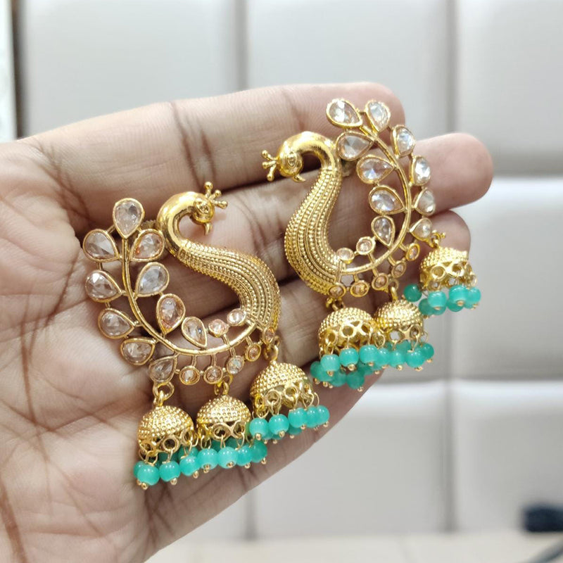 Jewel Addiction Copper Gold Plated Jhumki Earrings