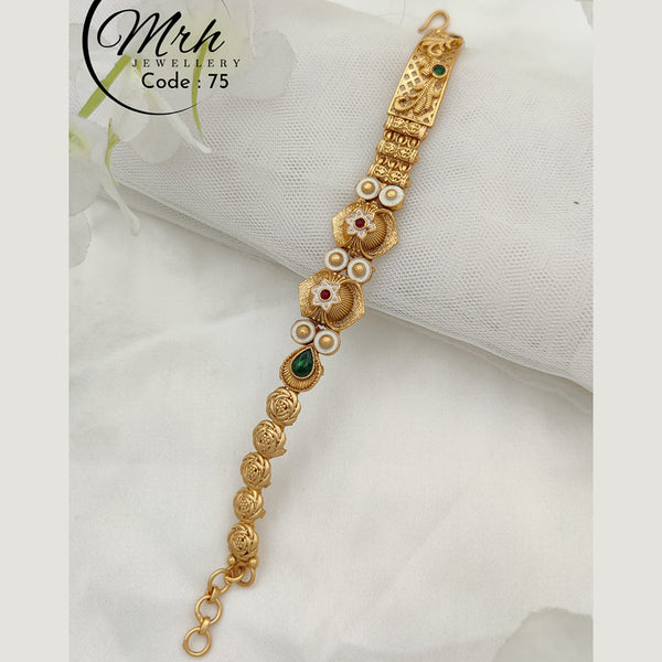 Jewel Addiction Copper Gold Pota Stone Adjustable Bracelet