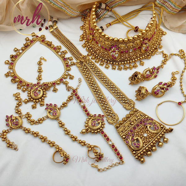Jewel Addiction Copper Gold Bridal Set