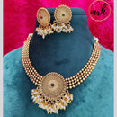 Jewel Addiction Copper Gold Necklace Set