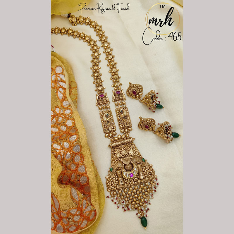 Jewel Addiction Copper Gold Long Necklace Set