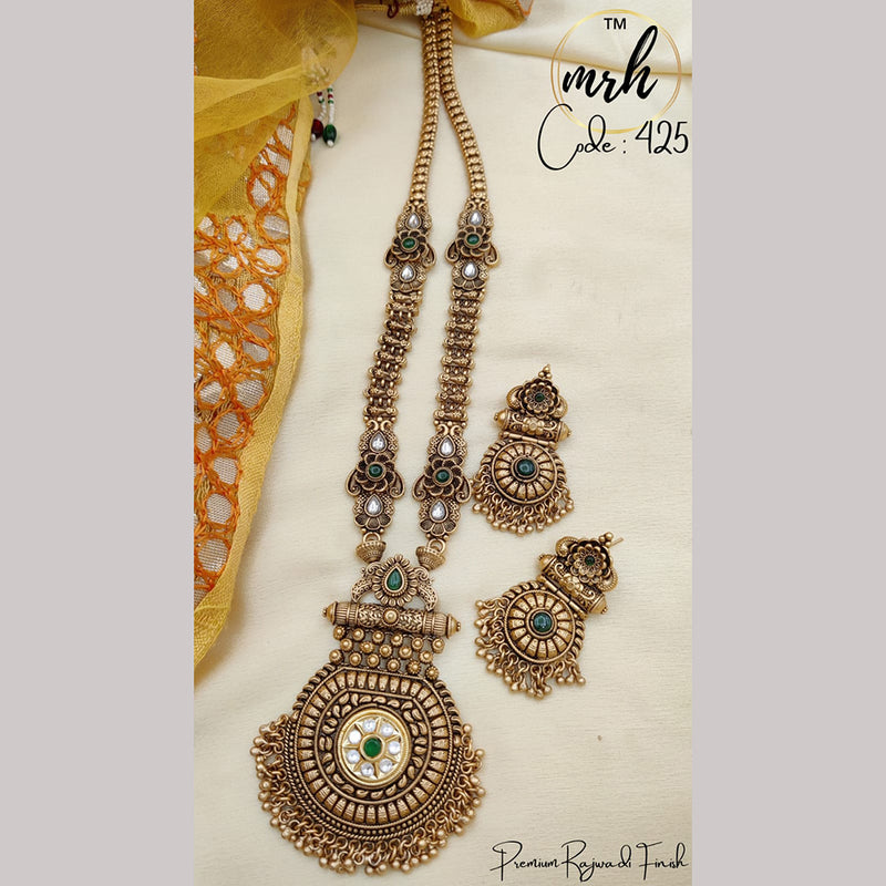 Jewel Addiction Copper Gold Long Necklace Set