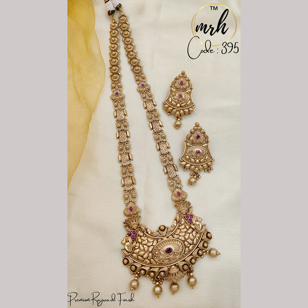 Jewel Addiction Copper Gold Long Necklace Set