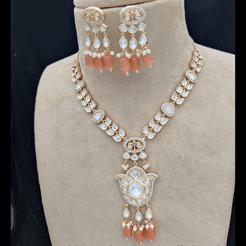 Jewel Addiction Gold Plated Kundan Necklace Set