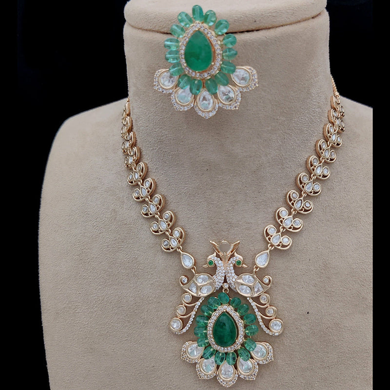 Jewel Addiction Gold Plated Kundan Necklace Set