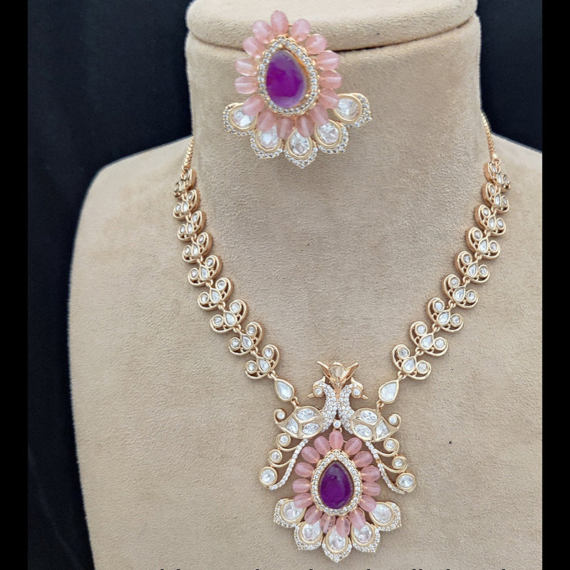 Jewel Addiction Gold Plated Kundan Necklace Set