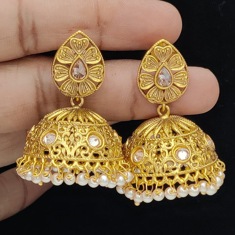 Jewel Addiction Gold Plated Jhumki Earrings