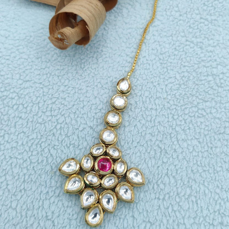 Jewel Addiction Gold Plated Polki Kundan Mangtikka