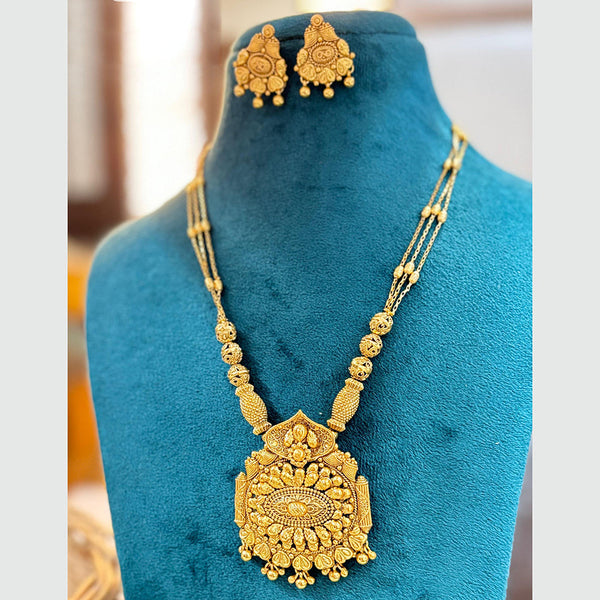 Jewel Addiction Copper Gold Plated Necklace Set