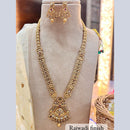 Jewel Addiction Gold Plated Pota Stone And Pearls Long Necklace Set