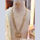 Jewel Addiction Gold Plated Pota Stone And Pearls Long Necklace Set