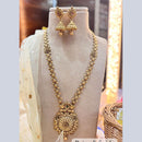 Jewel Addiction Gold Plated Pota Stone And Pearls Long Necklace Set