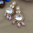 Jewel Addiction Gold Plated Polki kundan Stone And Beads Dangler Earrings