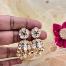 Jewel Addiction Gold Plated Polki Kundan Stone Jhumki Earrings