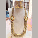 Jewel Addiction Copper Gold Pota Stone Temple Long Necklace Set