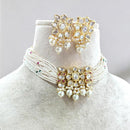 Jewel Addiction Gold Plated Polki Kundan And Pearls Choker Necklace Set