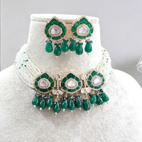 Jewel Addiction Gold Plated Polki Kundan And Pearls Choker Necklace Set