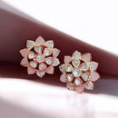 Jewel Addiction Gold Plated Polki Kundan Stone Studs Earrings