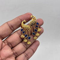 Jewel Addiction Gold Plated Pota Stone Jhumki Earrings